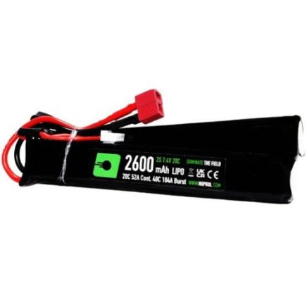 Nuprol 7.4v 2600mAh 20C Li-Po Nunchuck Battery - Deans Connector